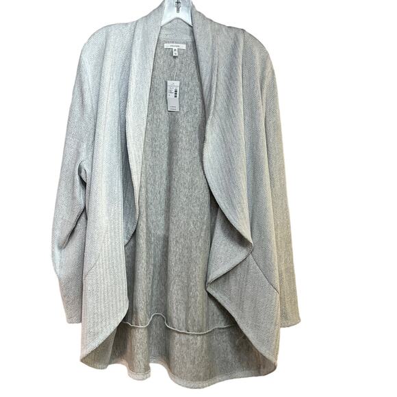 Maurices Solid Long Sleeve Waterfall Front Cardigan Women's Plus 1X Gray New NWT - Picture 1 of 4